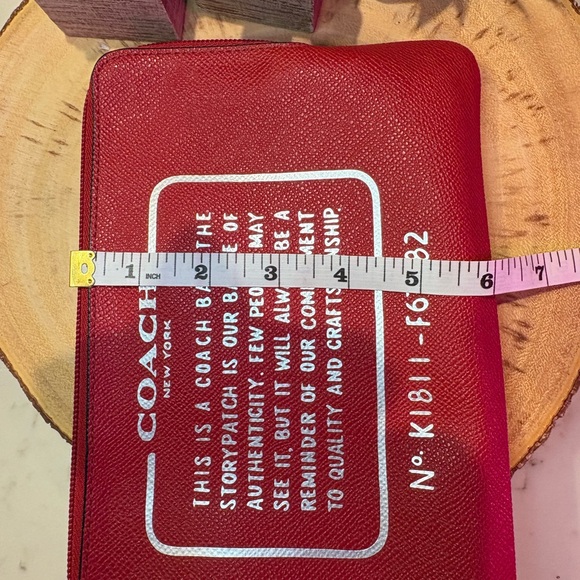 Coach Red Pouch ❤️🤍 - Picture 5 of 5